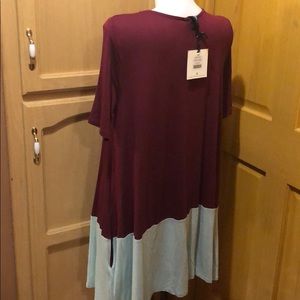 Agnes & Dora Tops - Agnes & Dora color block berry swing tunic NWT Agnes & Dora Tops - Agnes & Dora color block berry swing tunic NWT
